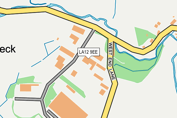LA12 9EE map - OS OpenMap – Local (Ordnance Survey)