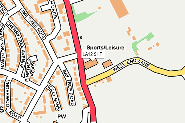 LA12 9HT map - OS OpenMap – Local (Ordnance Survey)