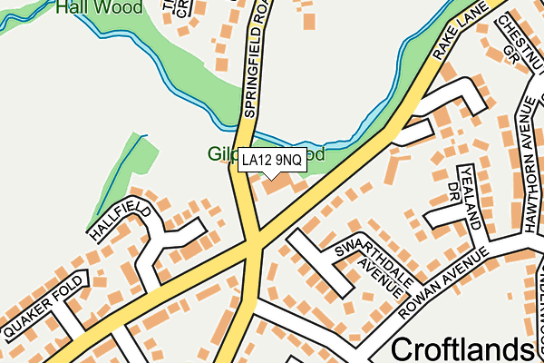 LA12 9NQ map - OS OpenMap – Local (Ordnance Survey)