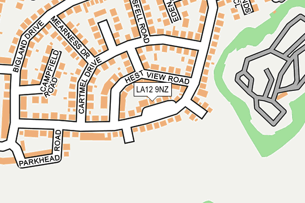 LA12 9NZ map - OS OpenMap – Local (Ordnance Survey)