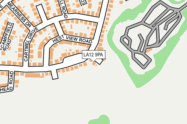 LA12 9PA map - OS OpenMap – Local (Ordnance Survey)