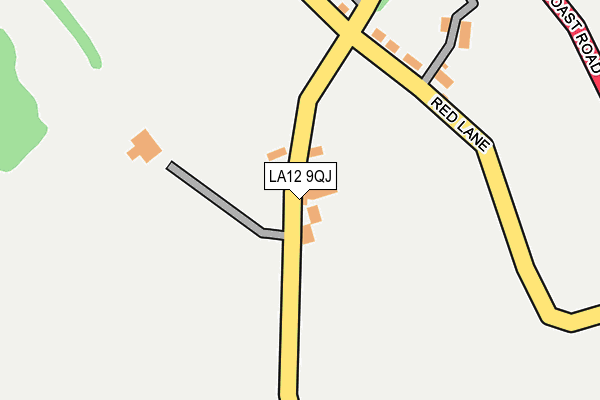 LA12 9QJ map - OS OpenMap – Local (Ordnance Survey)