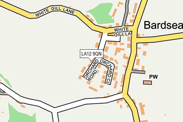 LA12 9QN map - OS OpenMap – Local (Ordnance Survey)