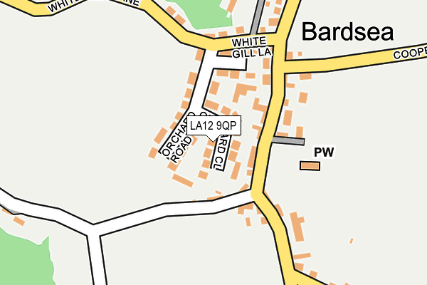 LA12 9QP map - OS OpenMap – Local (Ordnance Survey)