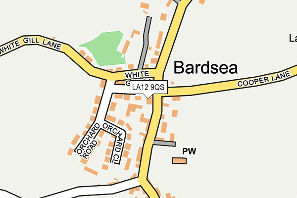 LA12 9QS map - OS OpenMap – Local (Ordnance Survey)