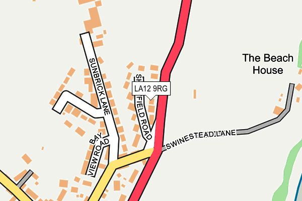 LA12 9RG map - OS OpenMap – Local (Ordnance Survey)