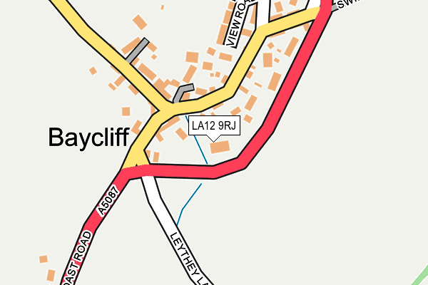 LA12 9RJ map - OS OpenMap – Local (Ordnance Survey)