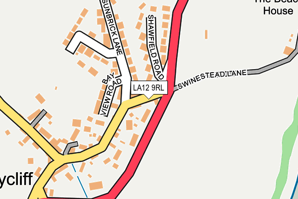 LA12 9RL map - OS OpenMap – Local (Ordnance Survey)
