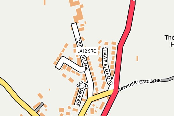 LA12 9RQ map - OS OpenMap – Local (Ordnance Survey)