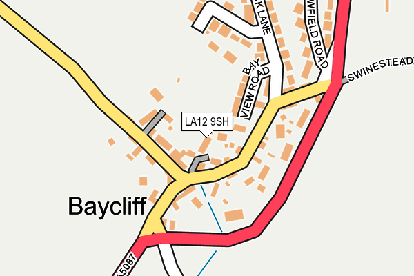 LA12 9SH map - OS OpenMap – Local (Ordnance Survey)