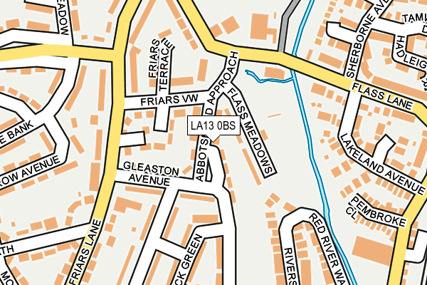 LA13 0BS map - OS OpenMap – Local (Ordnance Survey)
