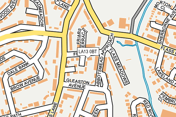 LA13 0BT map - OS OpenMap – Local (Ordnance Survey)