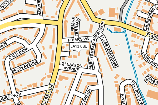 LA13 0BU map - OS OpenMap – Local (Ordnance Survey)