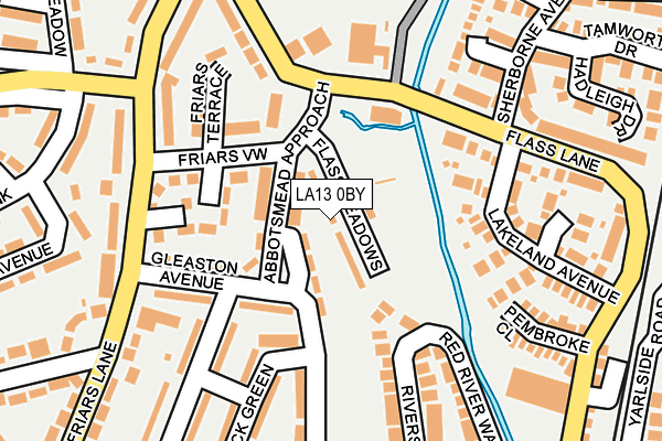 LA13 0BY map - OS OpenMap – Local (Ordnance Survey)