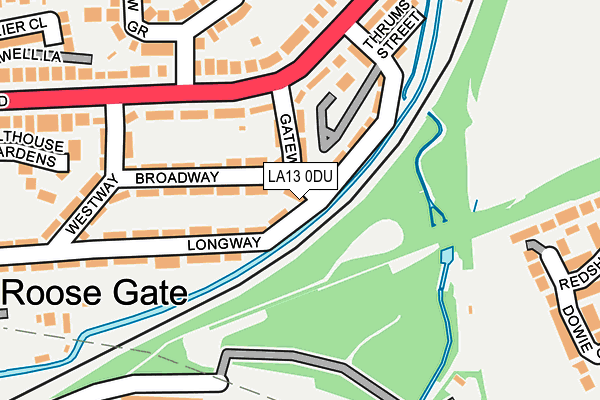 LA13 0DU map - OS OpenMap – Local (Ordnance Survey)