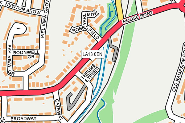 LA13 0EN map - OS OpenMap – Local (Ordnance Survey)