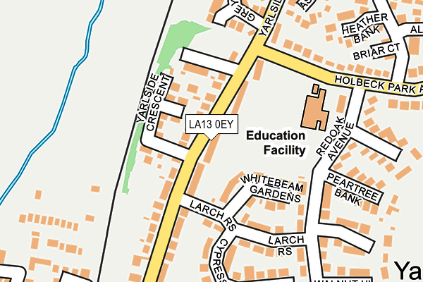 LA13 0EY map - OS OpenMap – Local (Ordnance Survey)