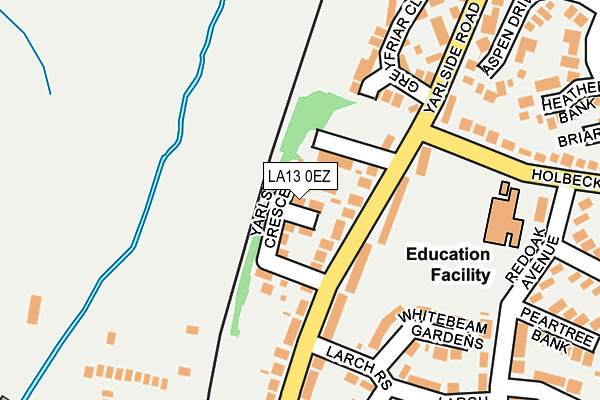 LA13 0EZ map - OS OpenMap – Local (Ordnance Survey)