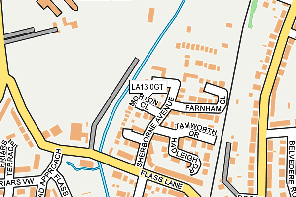 LA13 0GT map - OS OpenMap – Local (Ordnance Survey)