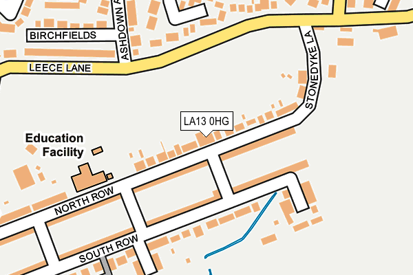 LA13 0HG map - OS OpenMap – Local (Ordnance Survey)