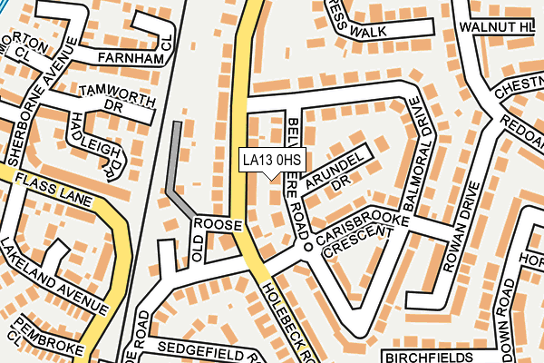 LA13 0HS map - OS OpenMap – Local (Ordnance Survey)