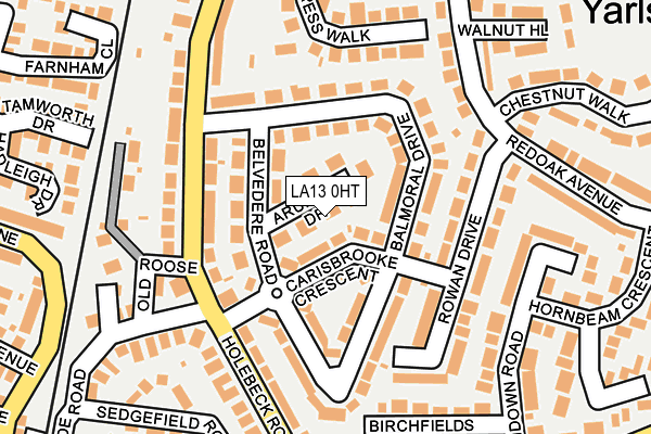 LA13 0HT map - OS OpenMap – Local (Ordnance Survey)