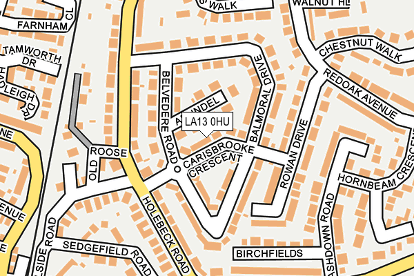 LA13 0HU map - OS OpenMap – Local (Ordnance Survey)