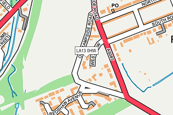 LA13 0HW map - OS OpenMap – Local (Ordnance Survey)