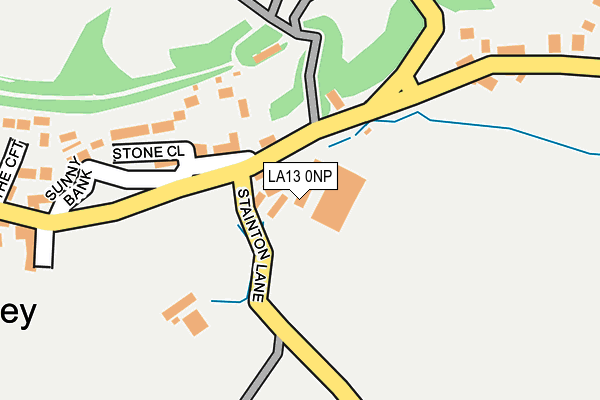 LA13 0NP map - OS OpenMap – Local (Ordnance Survey)