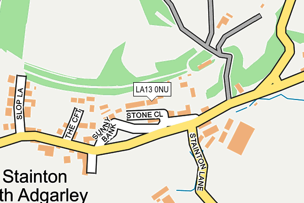 LA13 0NU map - OS OpenMap – Local (Ordnance Survey)