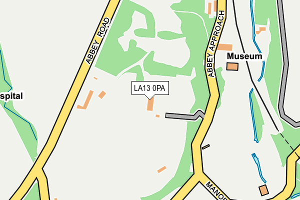 LA13 0PA map - OS OpenMap – Local (Ordnance Survey)