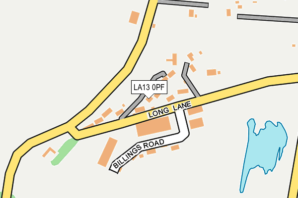 LA13 0PF map - OS OpenMap – Local (Ordnance Survey)