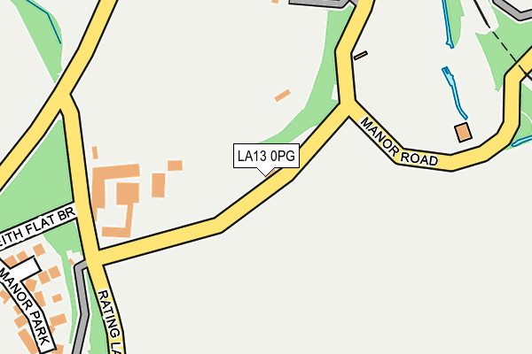 LA13 0PG map - OS OpenMap – Local (Ordnance Survey)