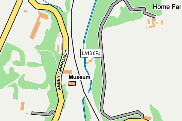 LA13 0PJ map - OS OpenMap – Local (Ordnance Survey)