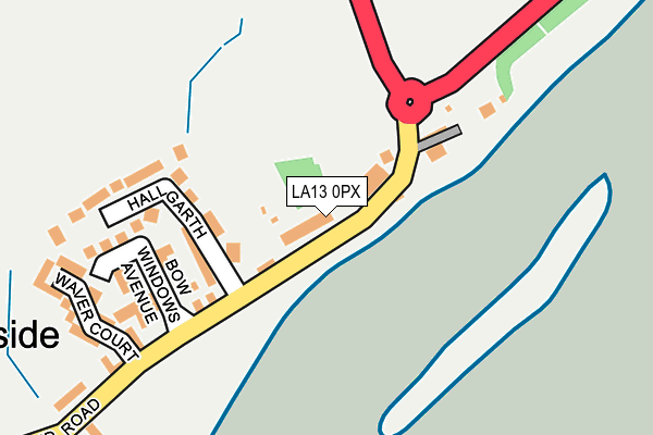 LA13 0PX map - OS OpenMap – Local (Ordnance Survey)