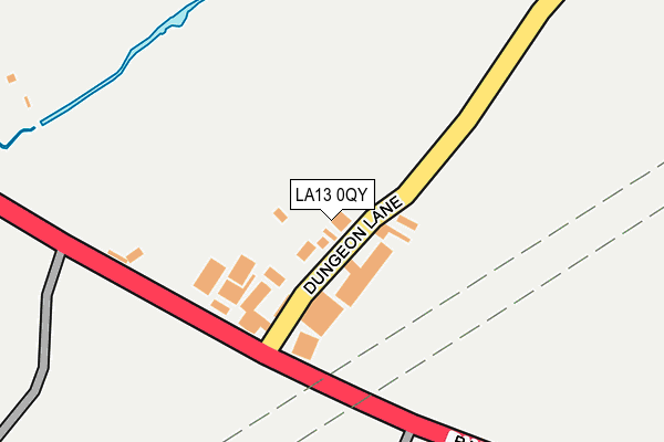 LA13 0QY map - OS OpenMap – Local (Ordnance Survey)