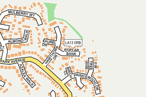 LA13 0RB map - OS OpenMap – Local (Ordnance Survey)