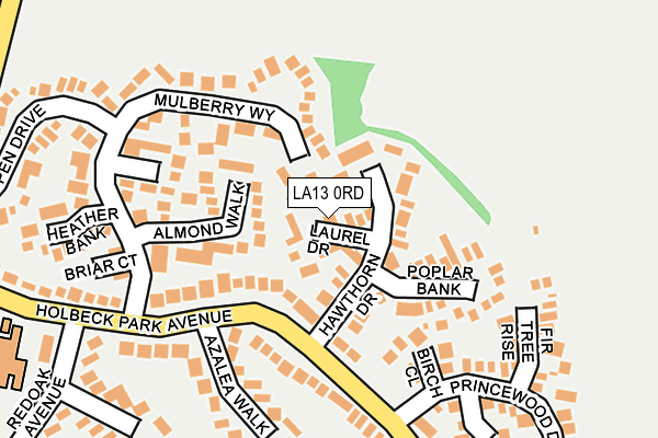 LA13 0RD map - OS OpenMap – Local (Ordnance Survey)