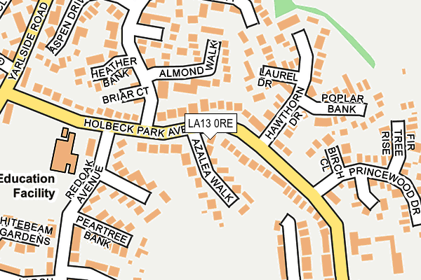 LA13 0RE map - OS OpenMap – Local (Ordnance Survey)