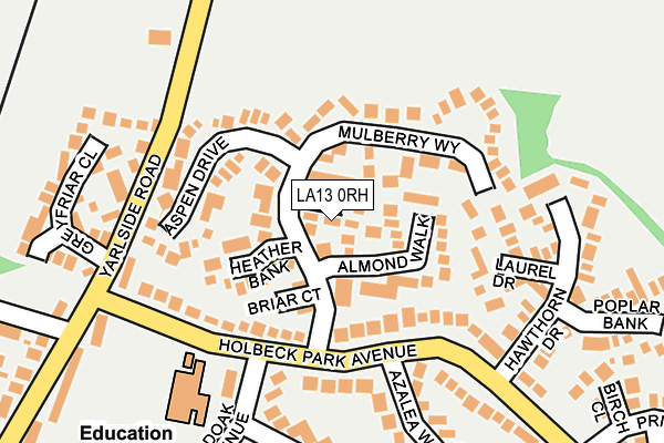 LA13 0RH map - OS OpenMap – Local (Ordnance Survey)