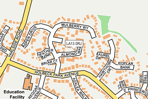 LA13 0RJ map - OS OpenMap – Local (Ordnance Survey)