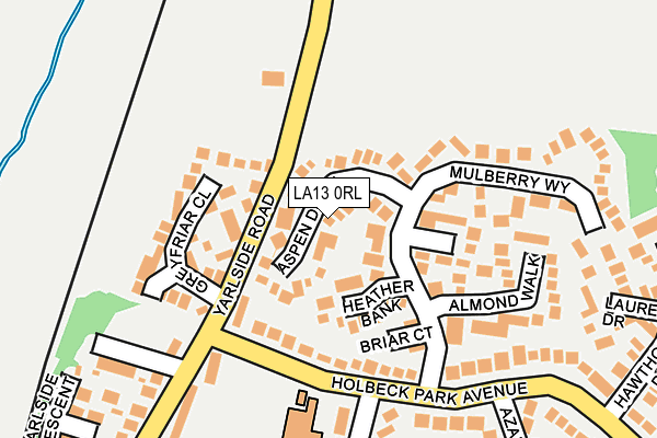 LA13 0RL map - OS OpenMap – Local (Ordnance Survey)