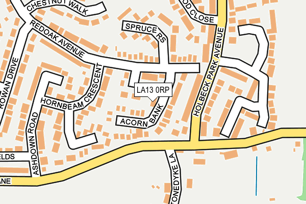 LA13 0RP map - OS OpenMap – Local (Ordnance Survey)