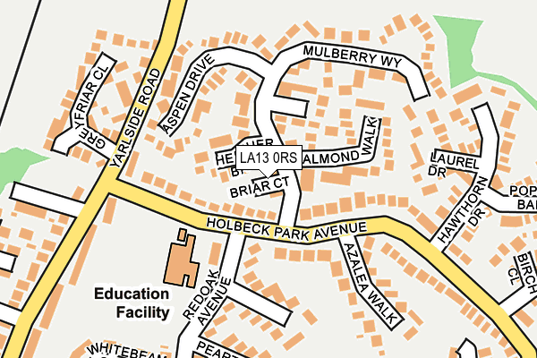 LA13 0RS map - OS OpenMap – Local (Ordnance Survey)