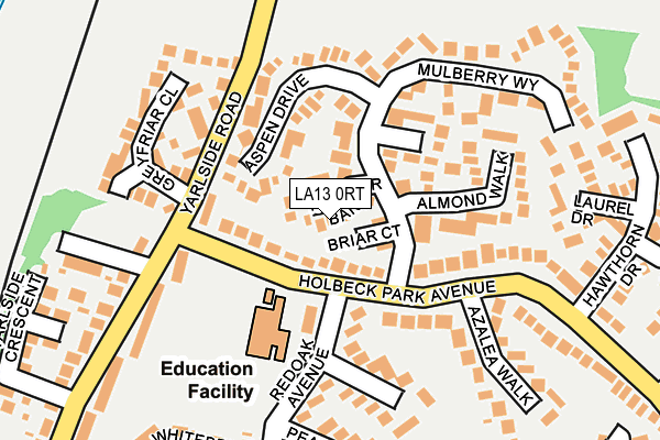 LA13 0RT map - OS OpenMap – Local (Ordnance Survey)