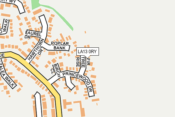 LA13 0RY map - OS OpenMap – Local (Ordnance Survey)