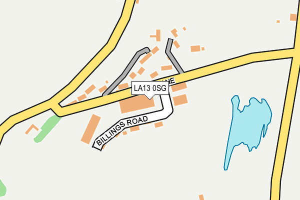 LA13 0SG map - OS OpenMap – Local (Ordnance Survey)