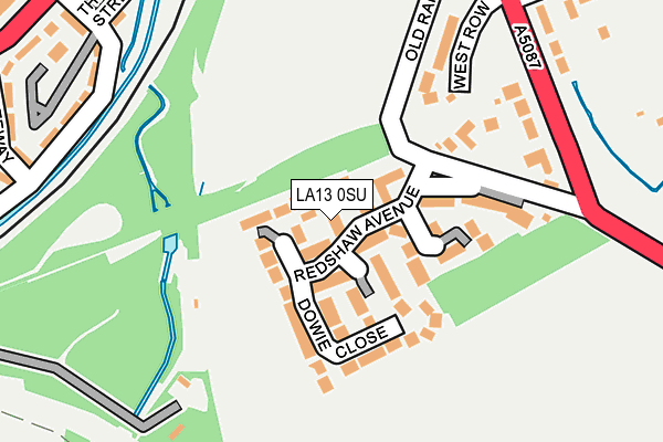 LA13 0SU map - OS OpenMap – Local (Ordnance Survey)