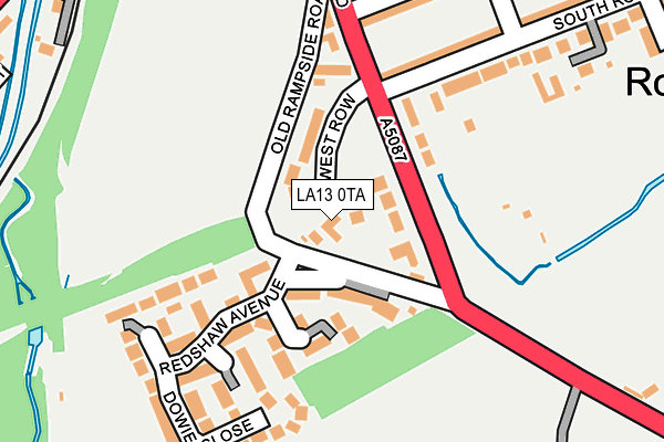LA13 0TA map - OS OpenMap – Local (Ordnance Survey)