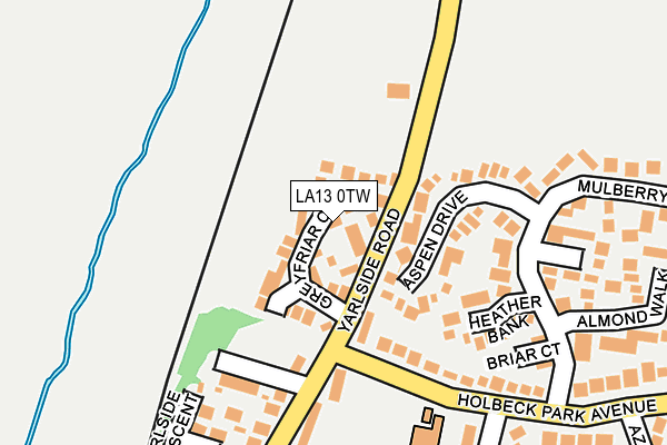 LA13 0TW map - OS OpenMap – Local (Ordnance Survey)